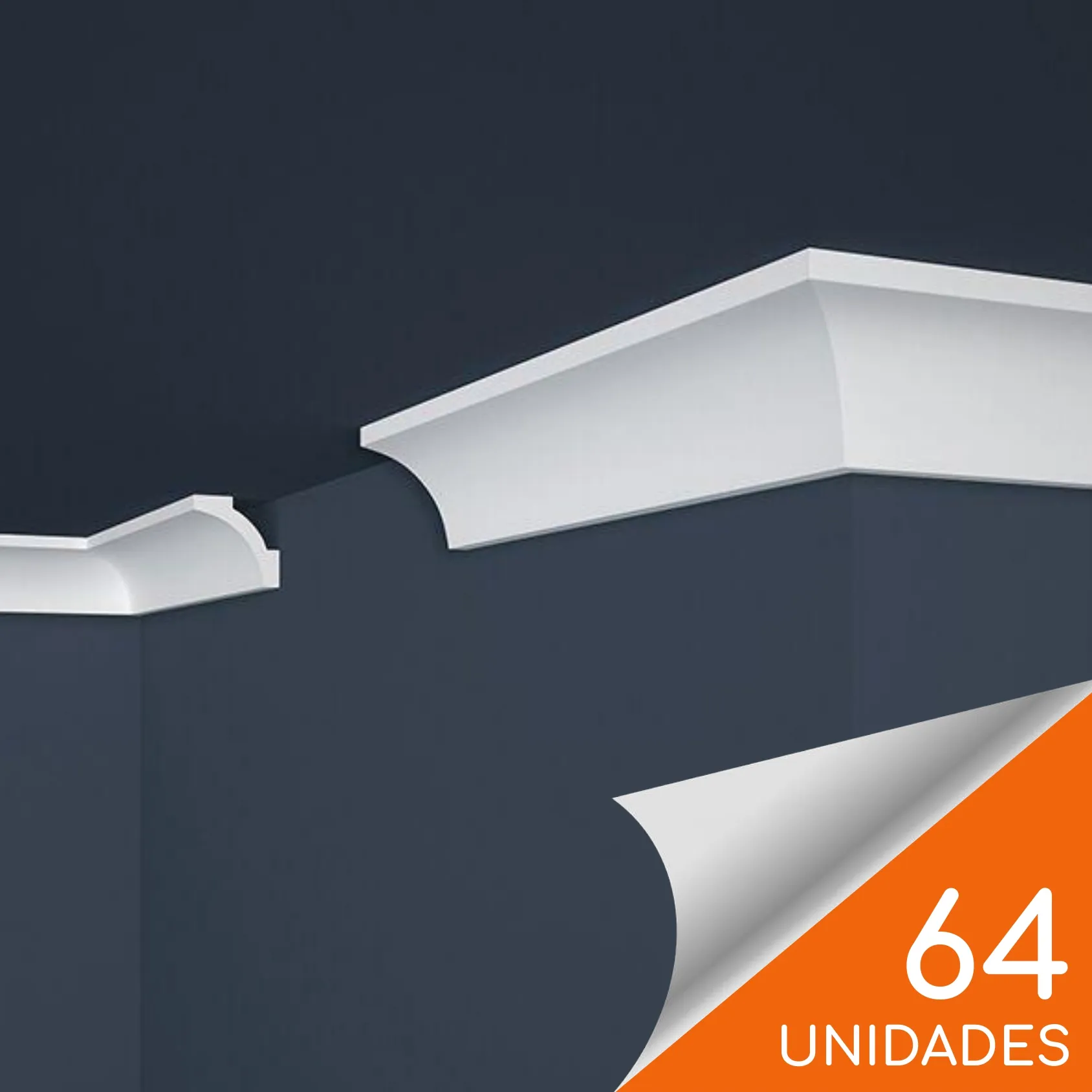 Cornisa E12 50 x 50mm x 2mt XPS Caja 64 unidades