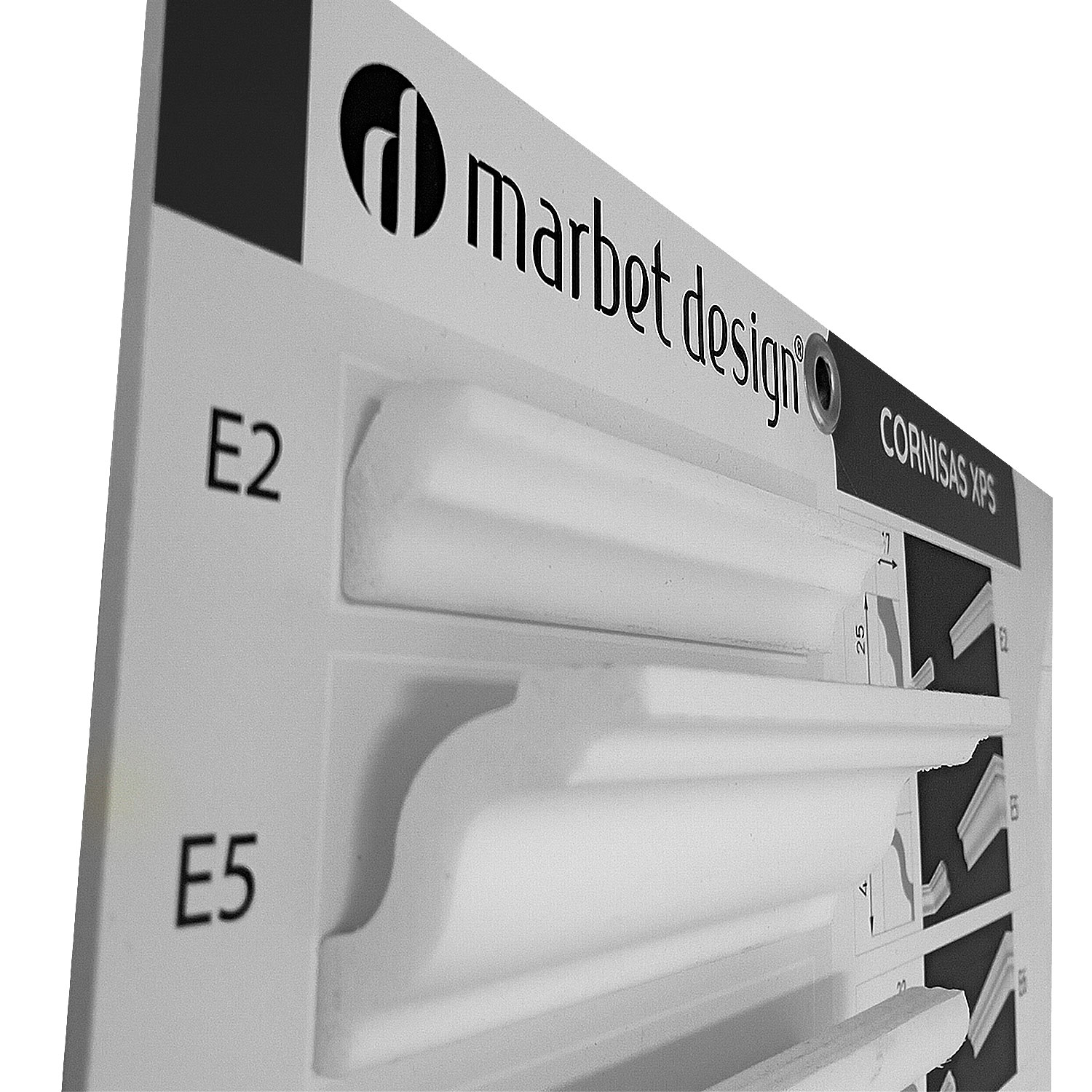 Cornisa E2 25 x 17mm x 2mt XPS Caja 200 unidades