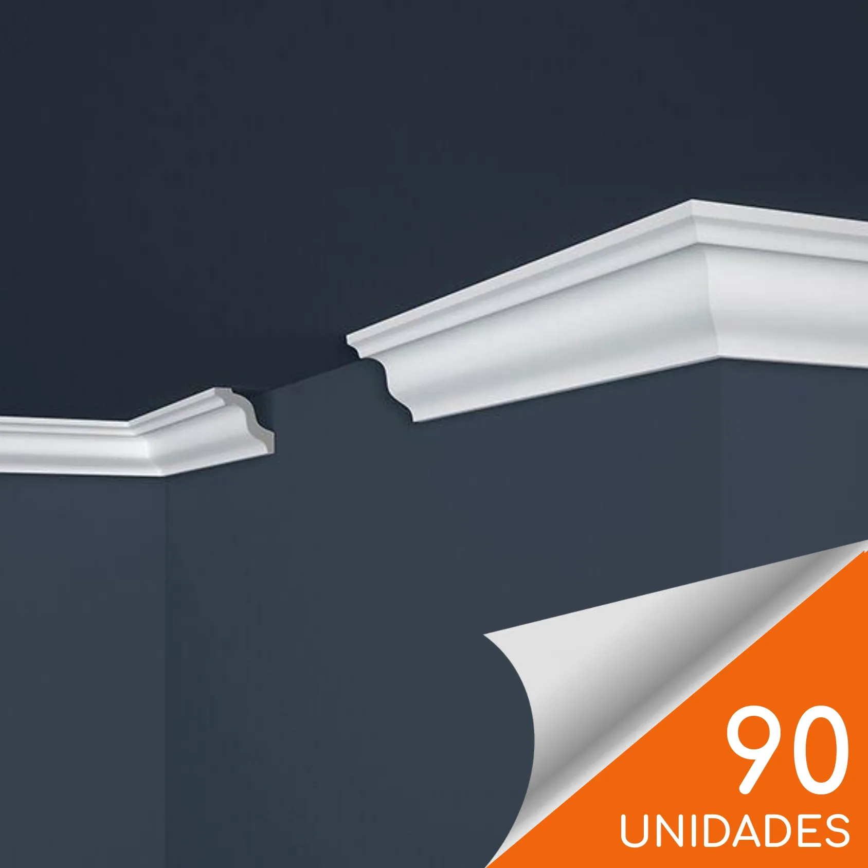 Cornisa E5 45 x 40mm x 2mt XPS Caja 90 unidades