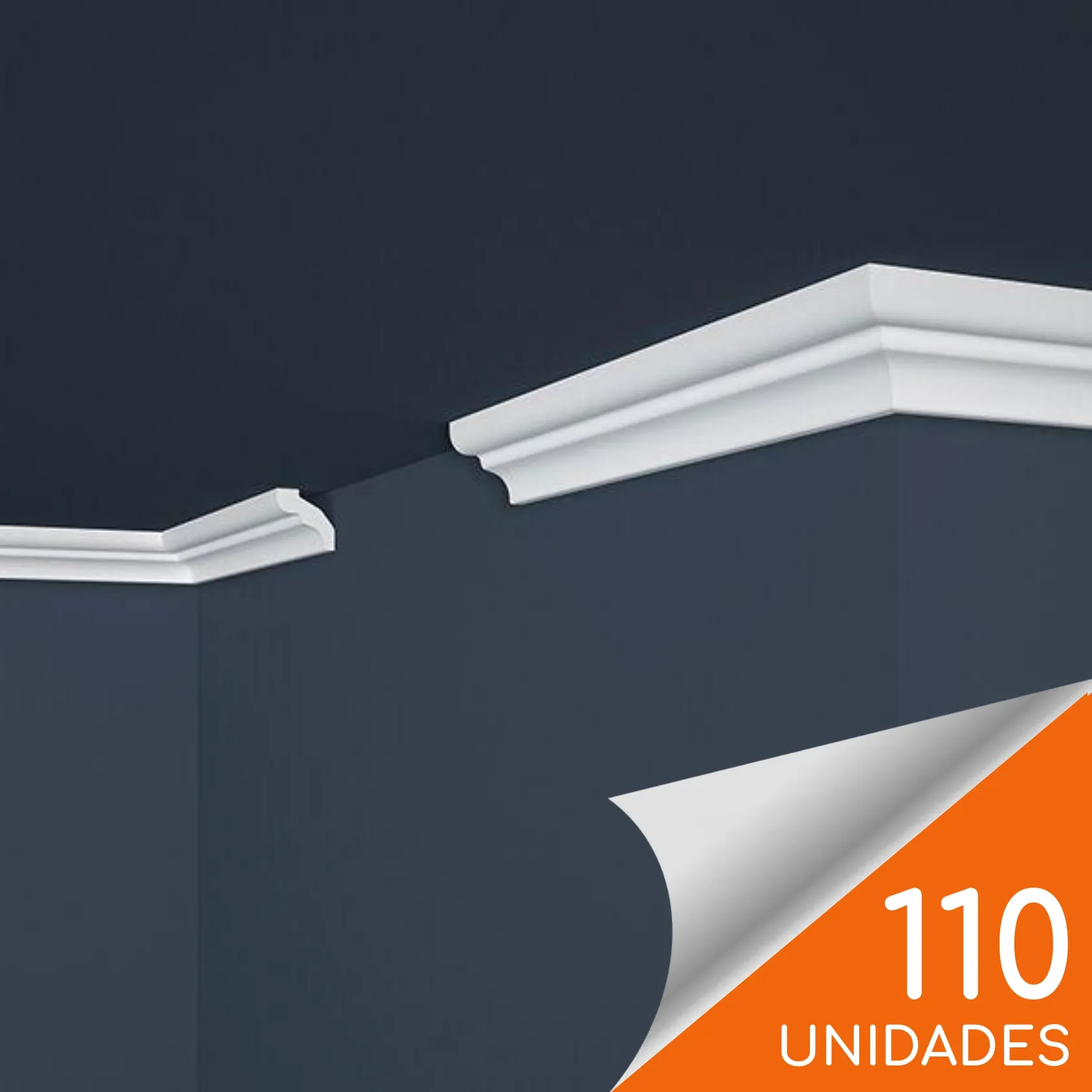 Cornisa E6 33 x 32mm x 2mt XPS Caja 110 unidades