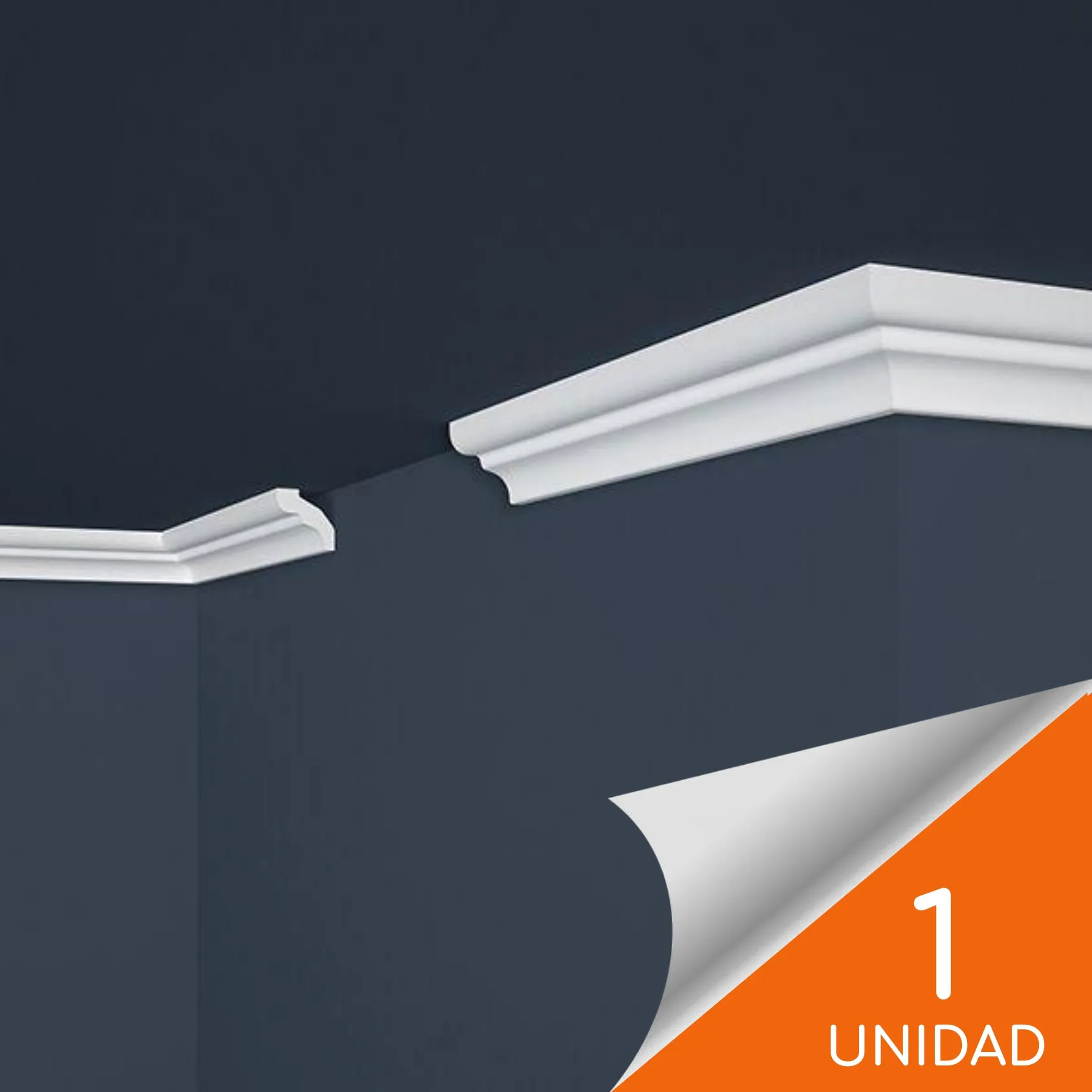 Cornisa E6 33 x 32mm x 2mt XPS 1 unidad