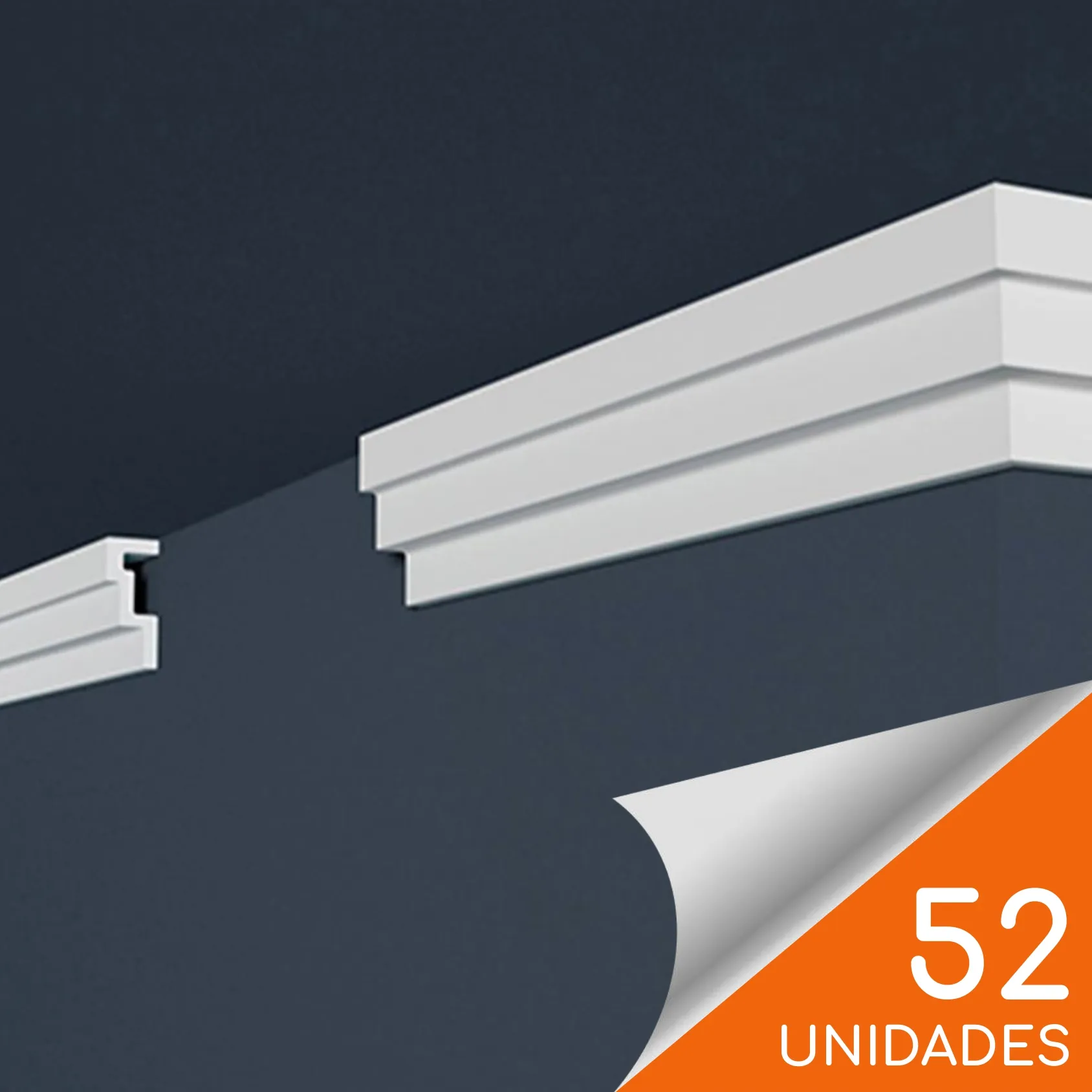 Cornisa E45 60 x 25mm x 2mt XPS Caja 52 unidades