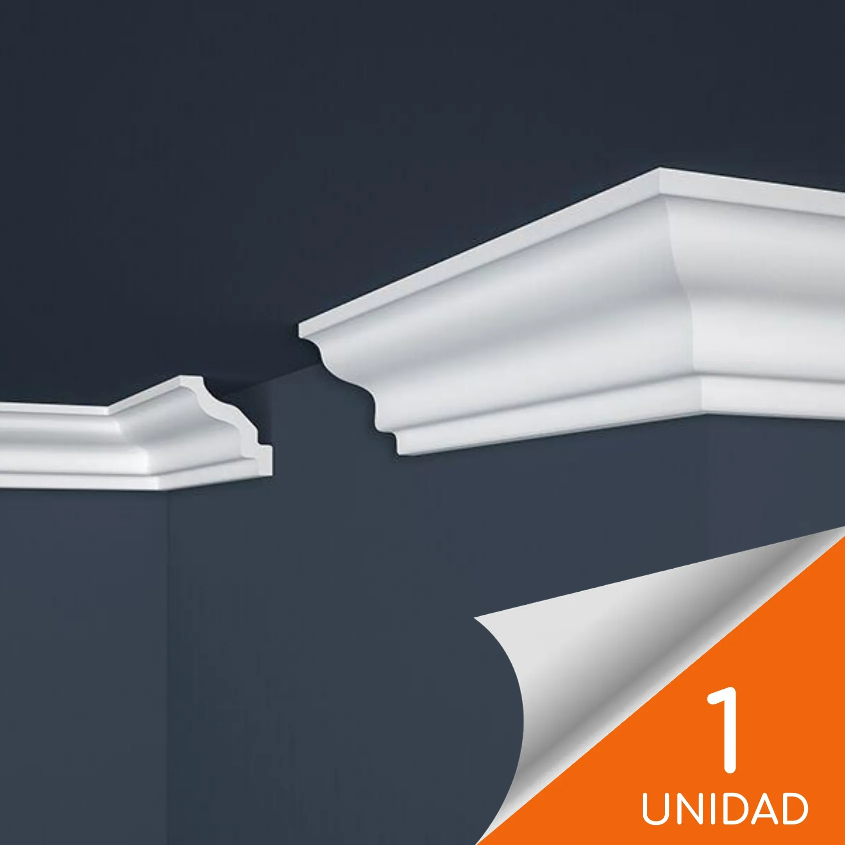 Cornisa E8 72 x 72mm x 2mt XPS 1 unidad
