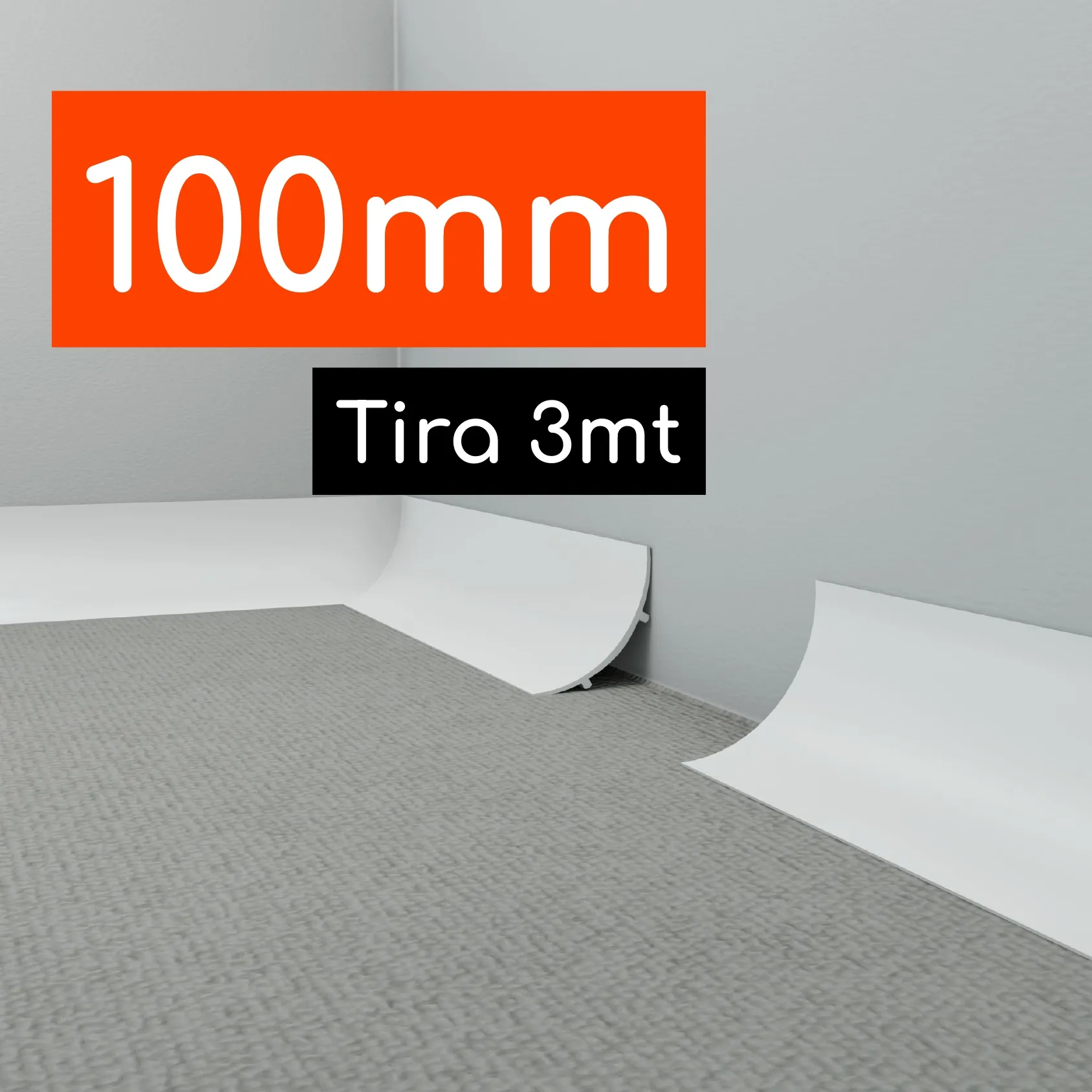 Guardapolvo Retorno Sanitario 100mm (7 x 7cm) Tira de 3mt