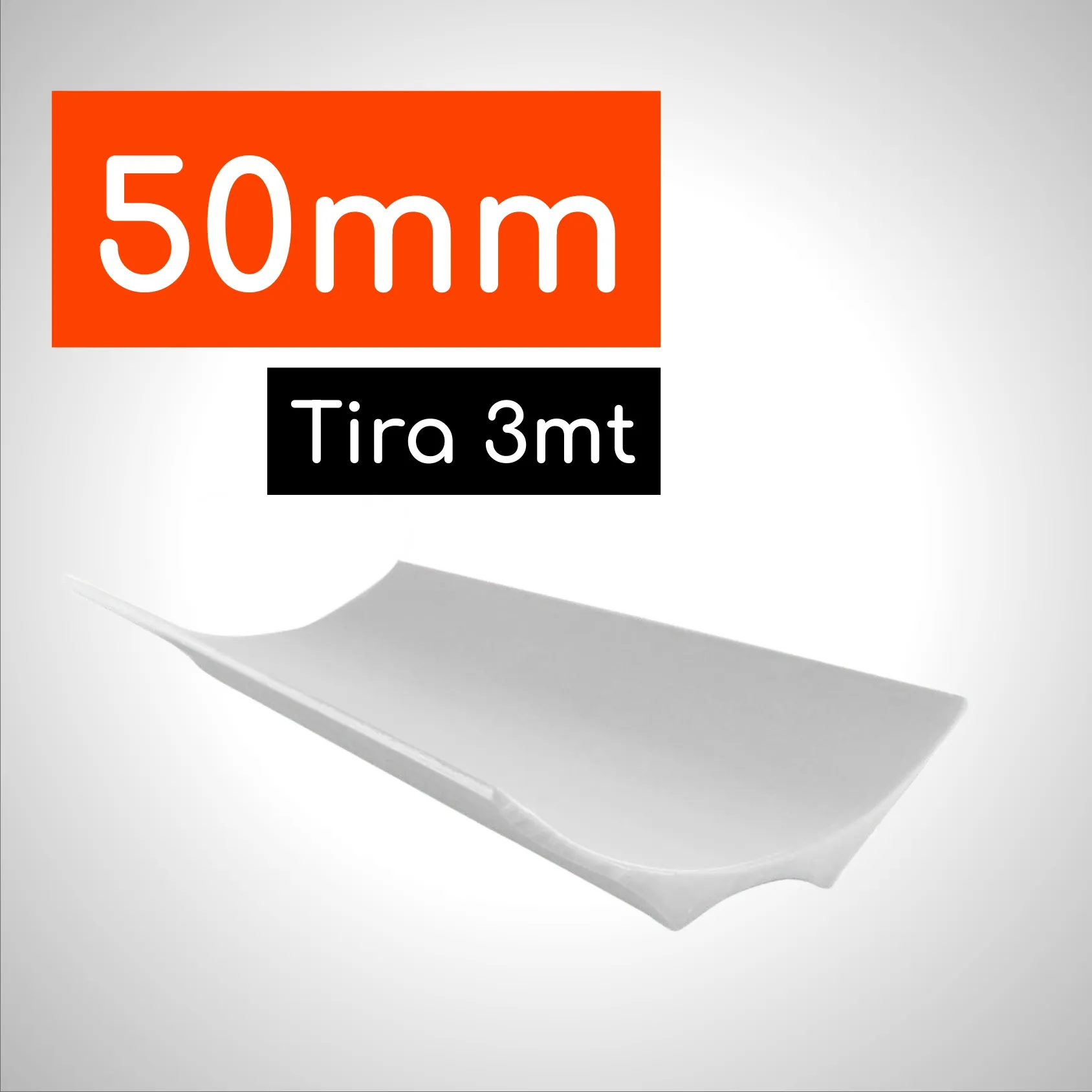 Guardapolvo Cubrecanto Sanitario 50mm (3,5 x 3,5cm) Tira de 3mt