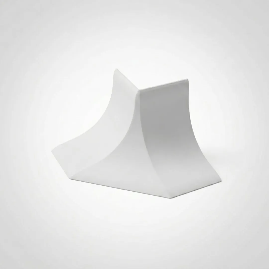 Esquinero Exterior Para Zócalos Sanitarios 100mm Blanco