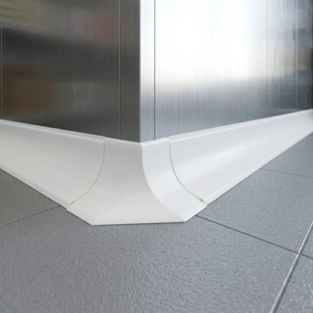 Esquinero Exterior Para Zócalos Sanitarios 100mm Blanco
