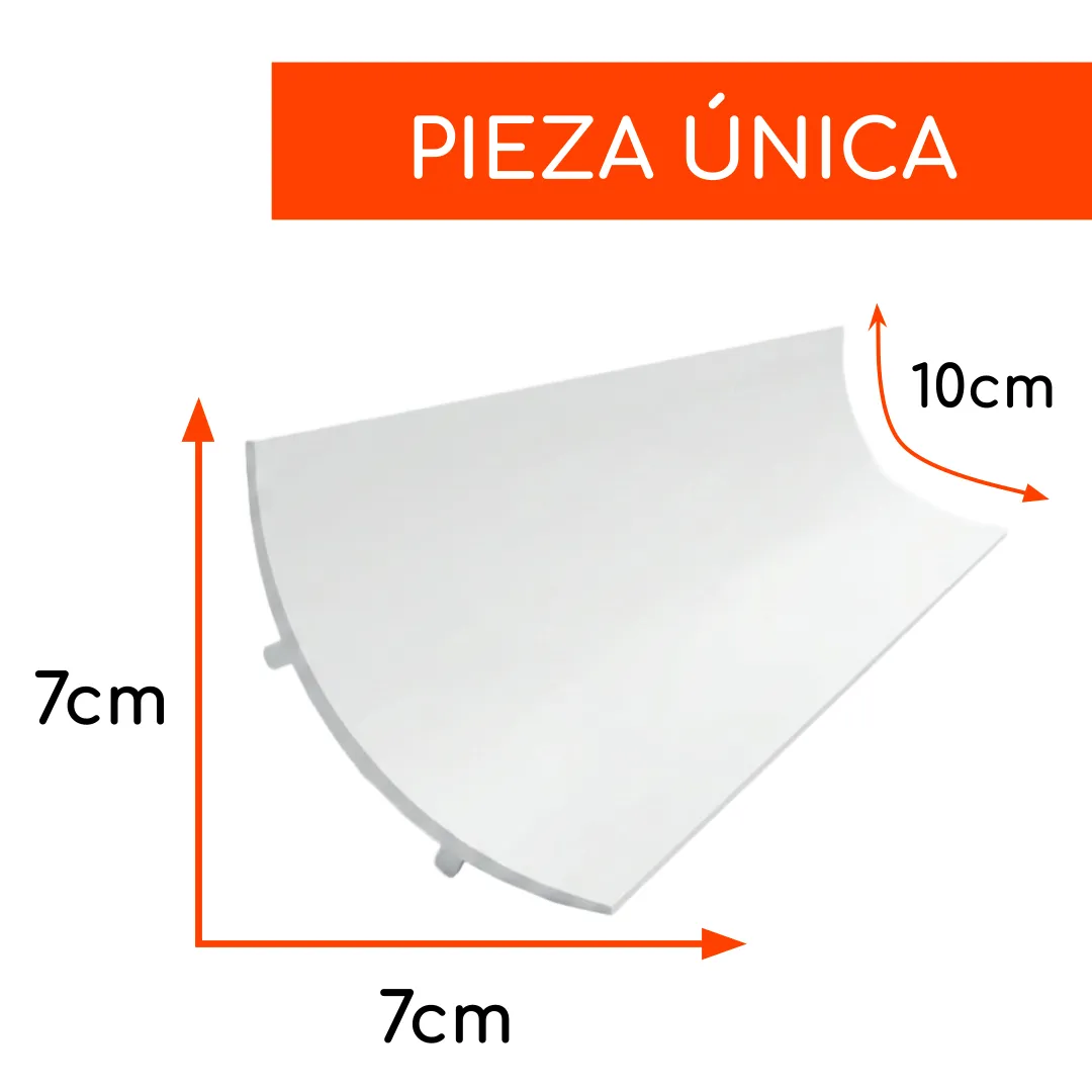 Guardapolvo Retorno Sanitario 100mm (7 x 7cm) Tira de 3mt