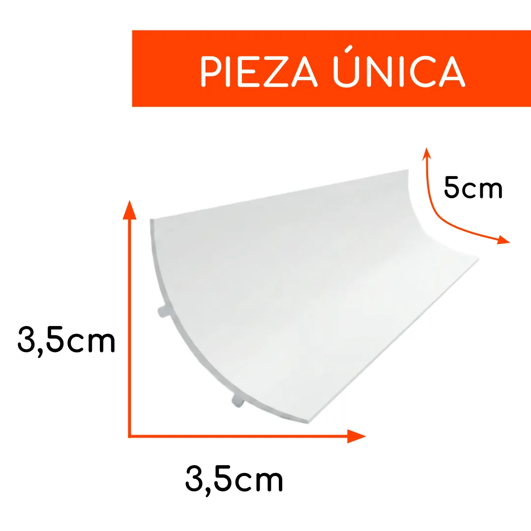 Guardapolvo Retorno Sanitario 50mm (3,5 x 3,5cm) Tira de 3mt