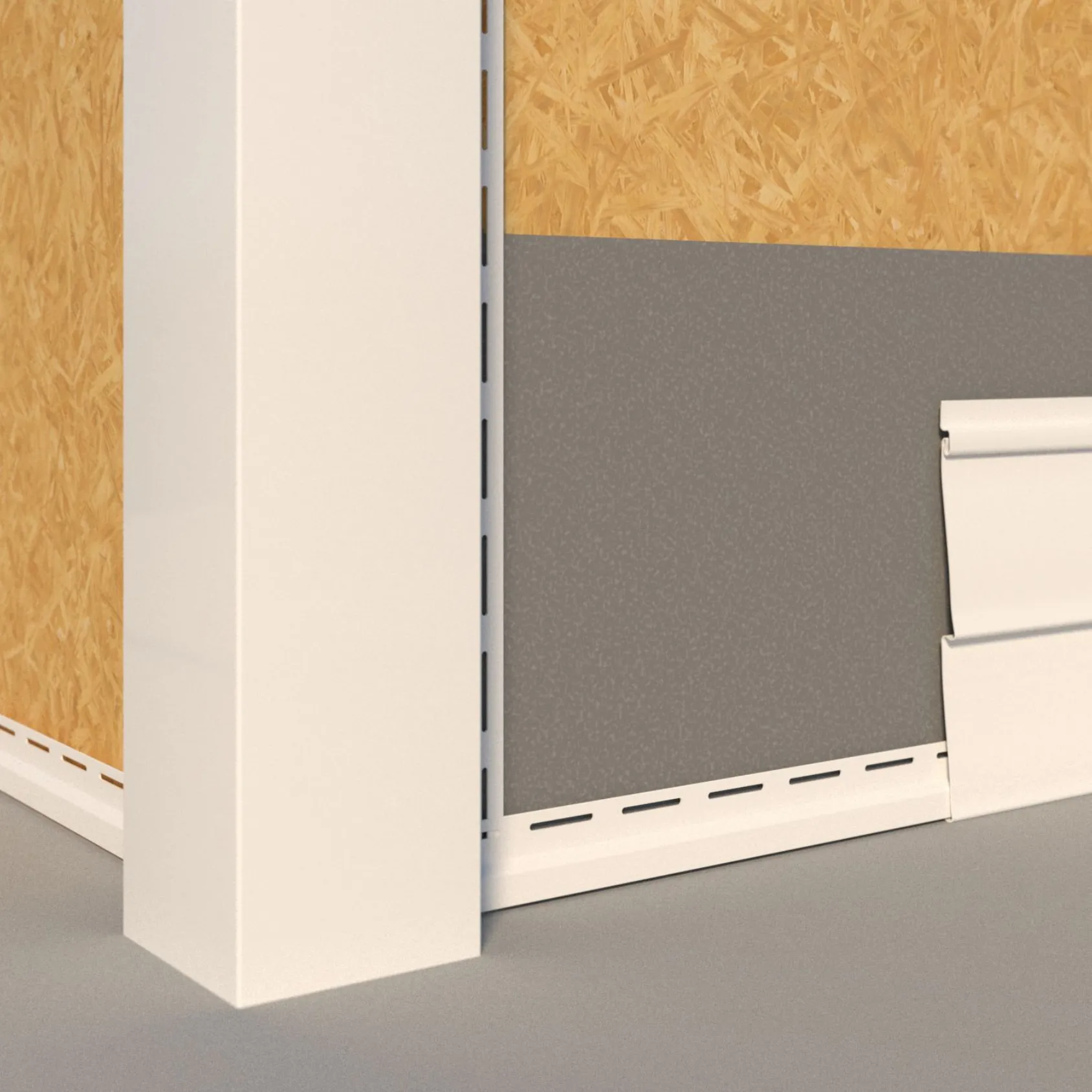 Perfil Siding Americano PVC Blanco Semibrillo 200x1 mm (3.8 m)