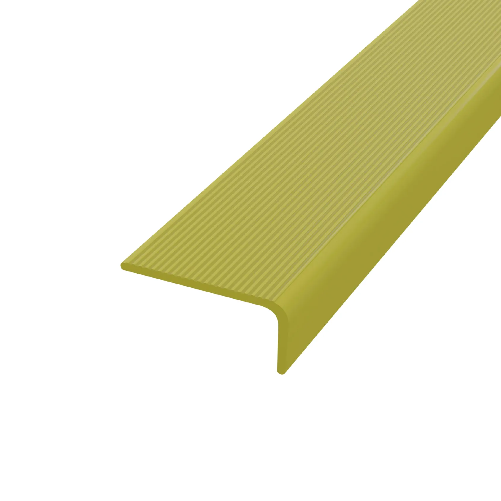 Perfil Narices de Grada 37 x 37mm Amarillo 1.2 Metros