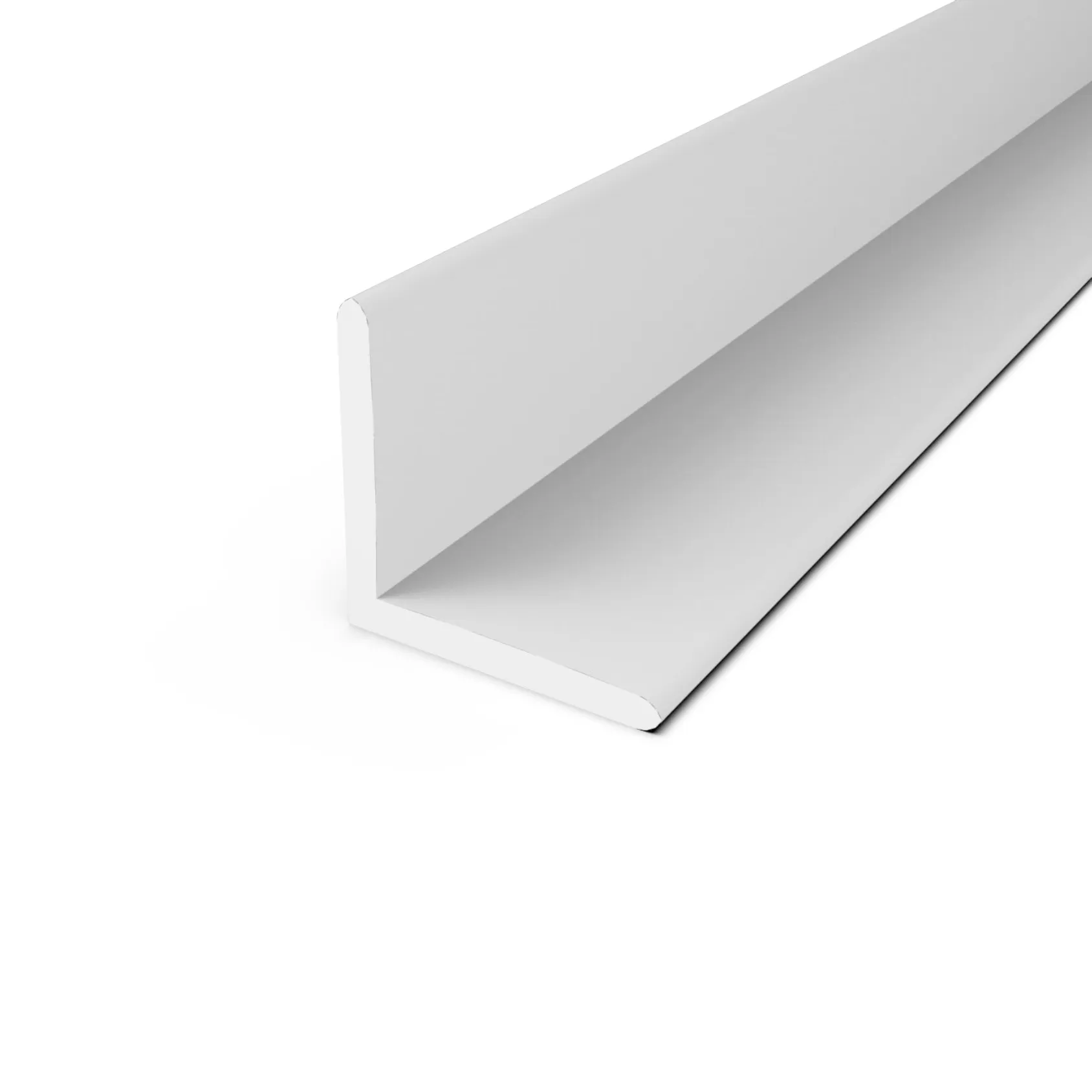 Perfil Ángulo PVC 10 x 10mm Blanco Tira de 3 Metros