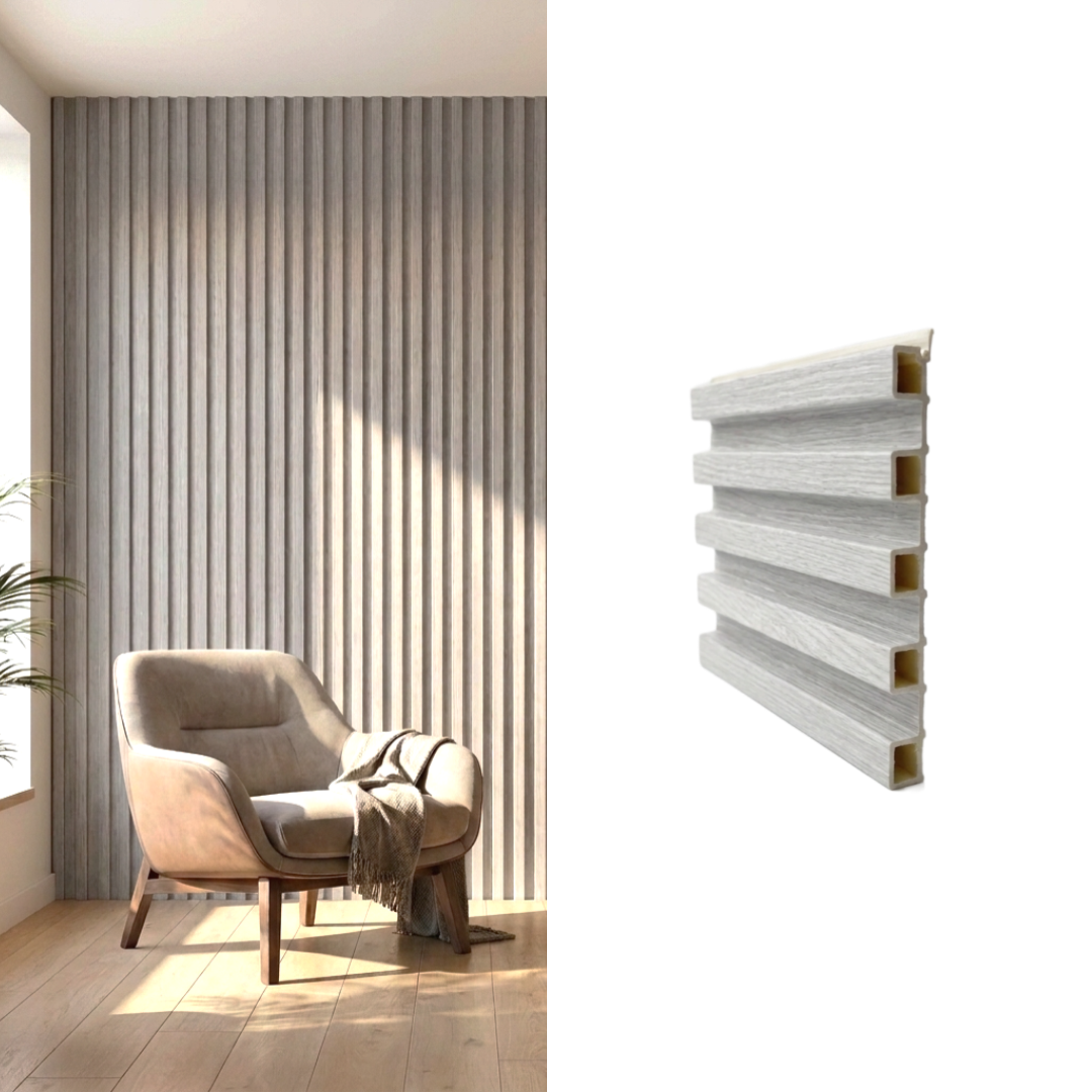 Wallpanel 160 x 23mm x 2.4mt Gris - 3,07 m2 (8 paneles)