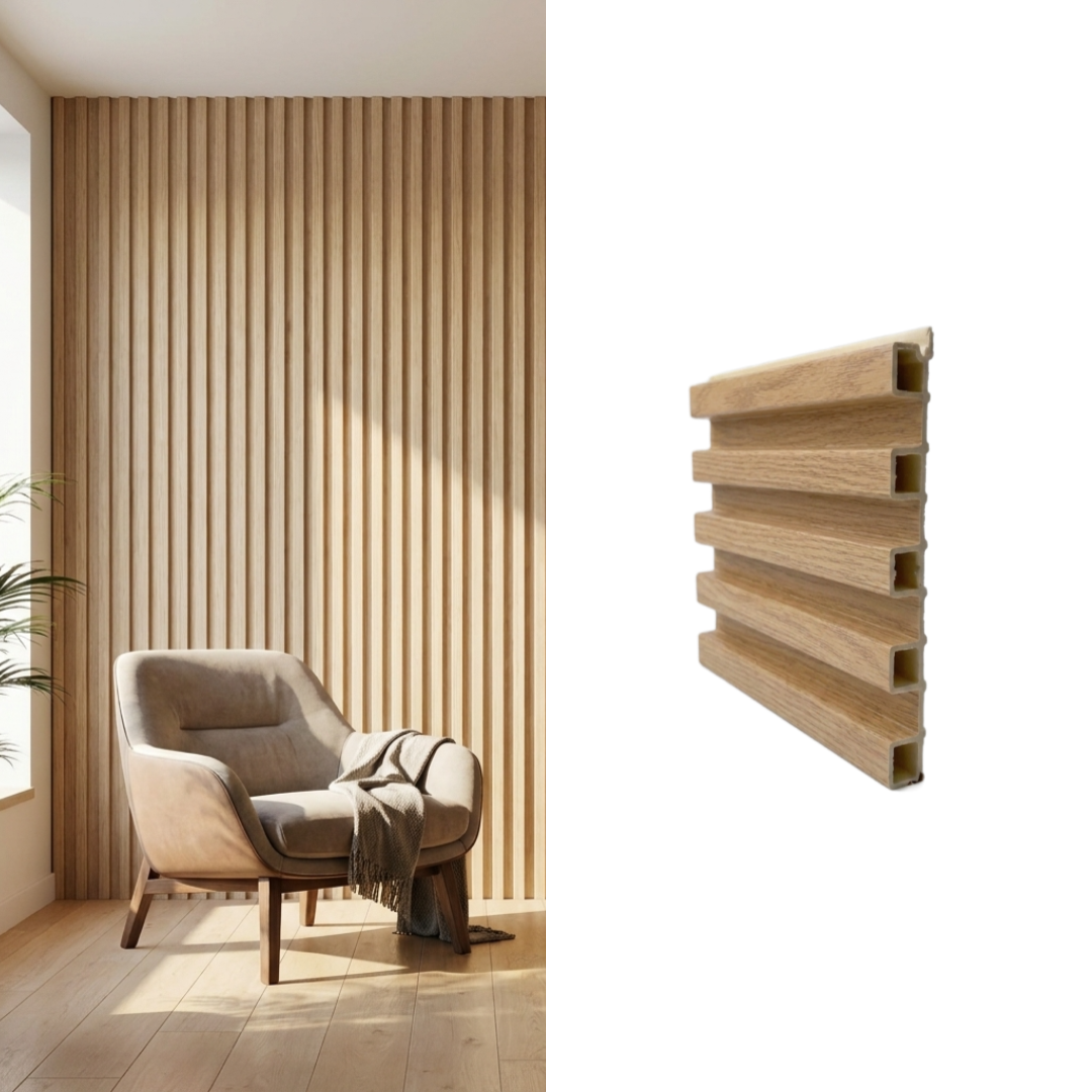 Wallpanel 160 x 23mm x 2.4mt Haya - 3,07 m2 (8 paneles)
