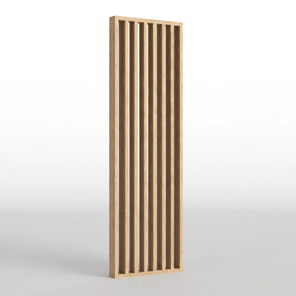 Separador de Ambientes Wood Wall MDF 580mm Roble Claro 2.7mt