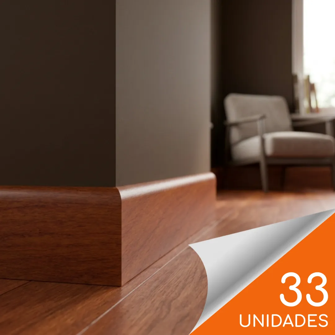 Guardapolvo FN-1 Cedro 75 x 15mm x 2.4mt HDPS Caja 33 unidades