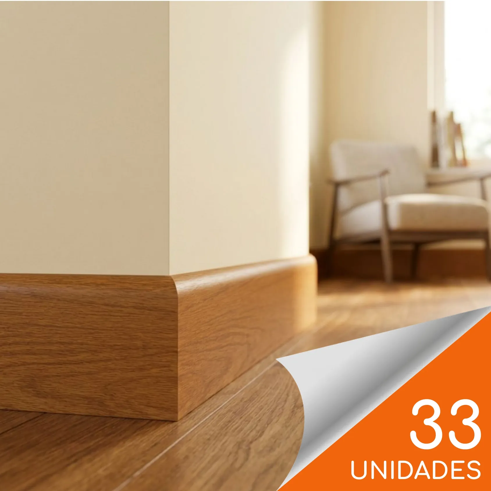 Guardapolvo FN-1 Haya 75 x 15mm x 2.4mt HDPS Caja 33 unidades