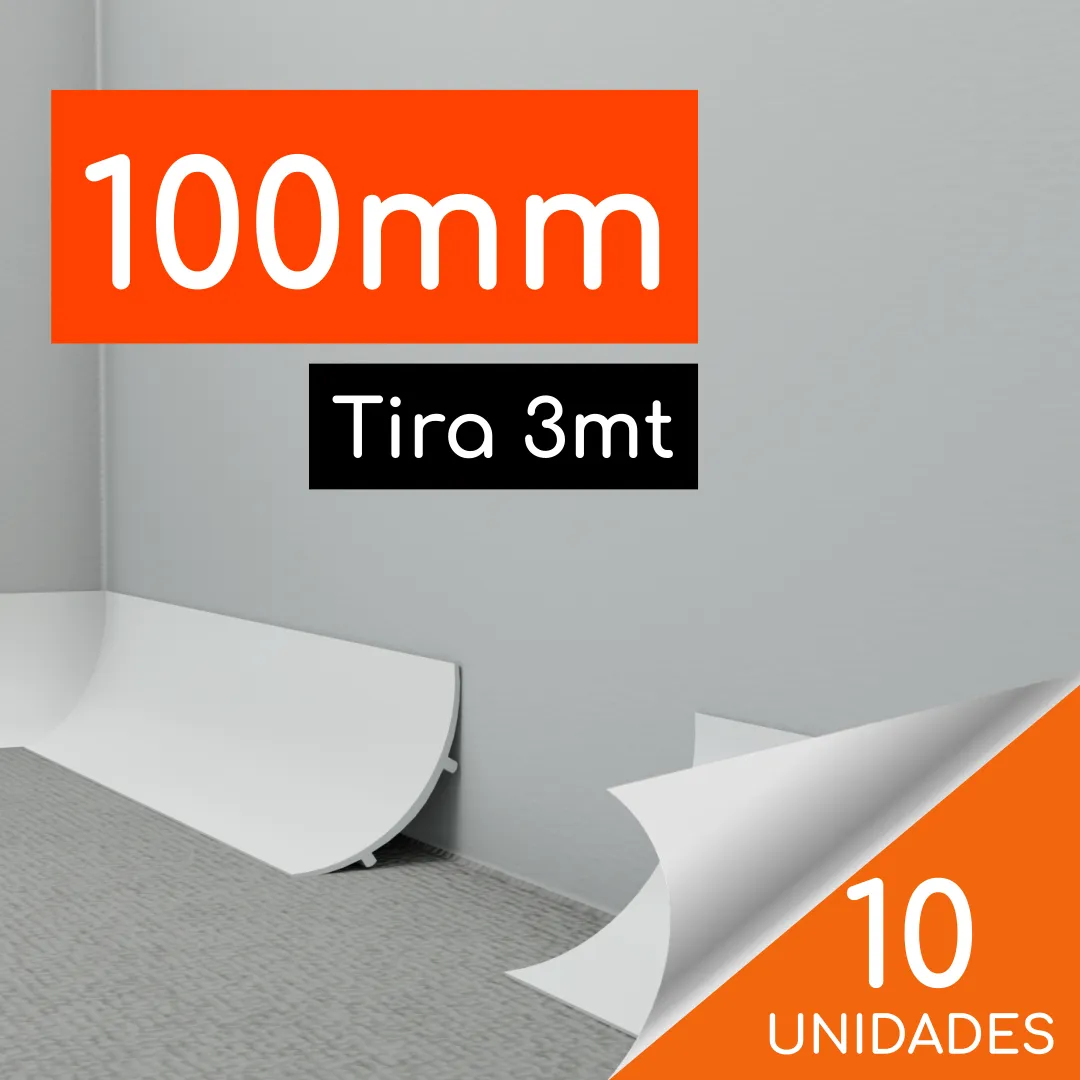 Guardapolvo Retorno Sanitario 100mm (7 x 7cm) Tira de 3mt Caja 10 unidades