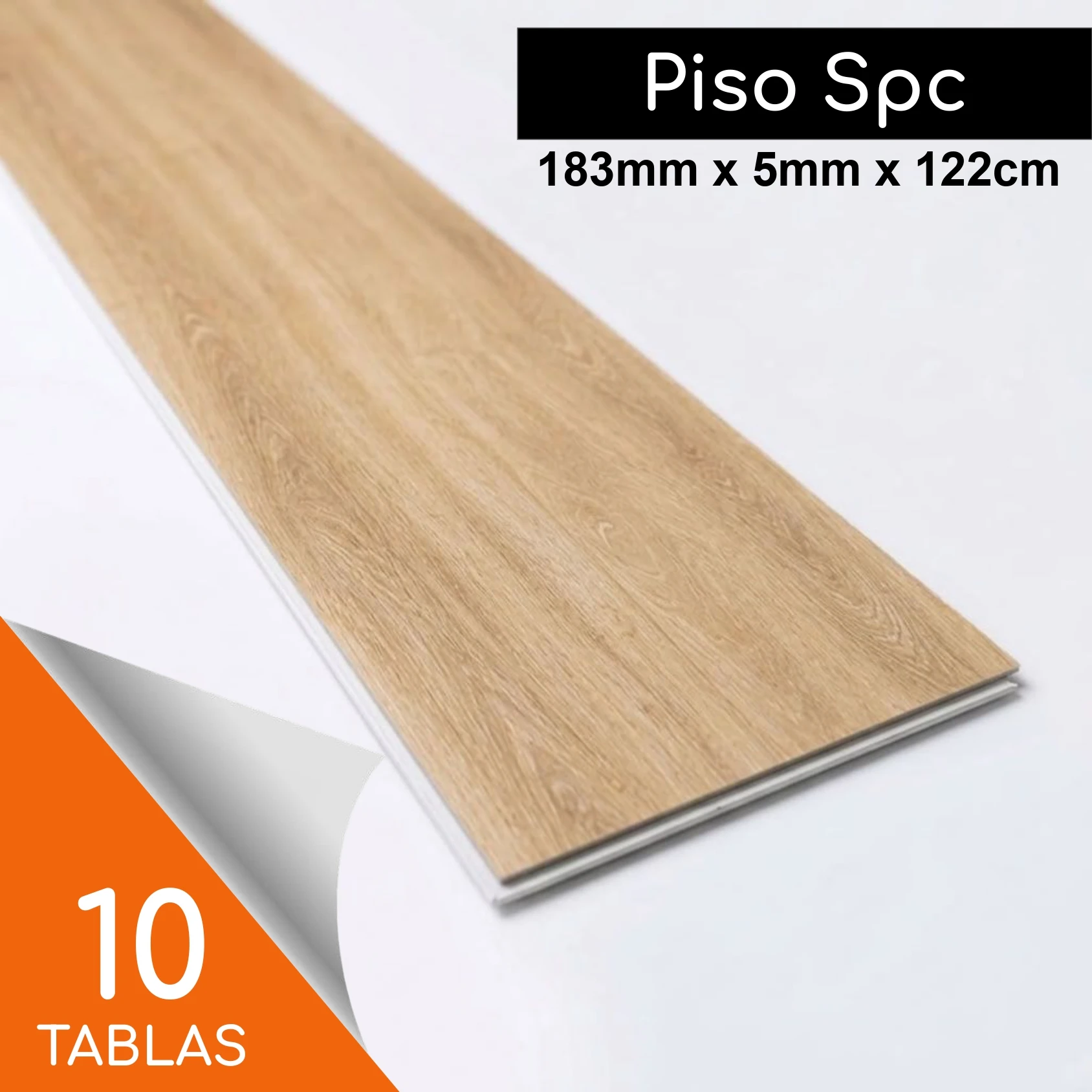 Piso SPC Auren CNP 122cm x 183mm x 5mm (1mm IXPE) Capri Oak Caja 10 un / 2,23m2