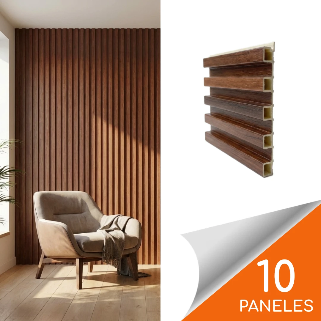 Wallpanel 160 x 23mm x 2.4mt Cerezo - 3,84 m2 (10 paneles)