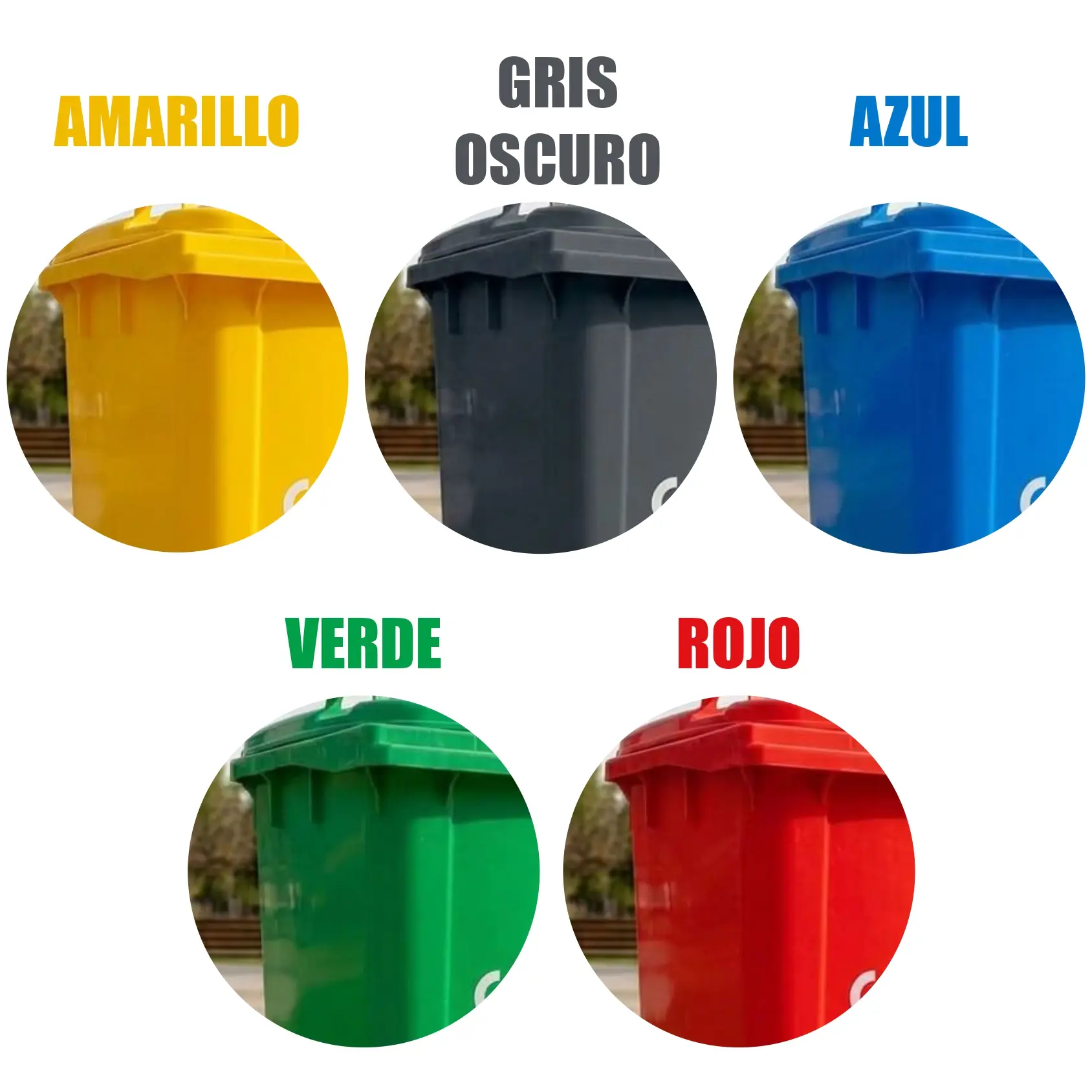 Contenedor de Basura CNP HDPE 360 Litros Azul